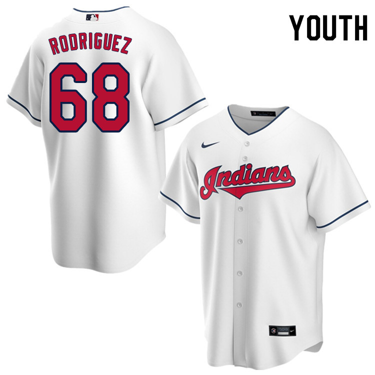 Nike Youth #68 Jefry Rodriguez Cleveland Indians Baseball Jerseys Sale-White
